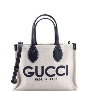 Gucci Logo Shopper Tote Printed Canvas #204497G16B